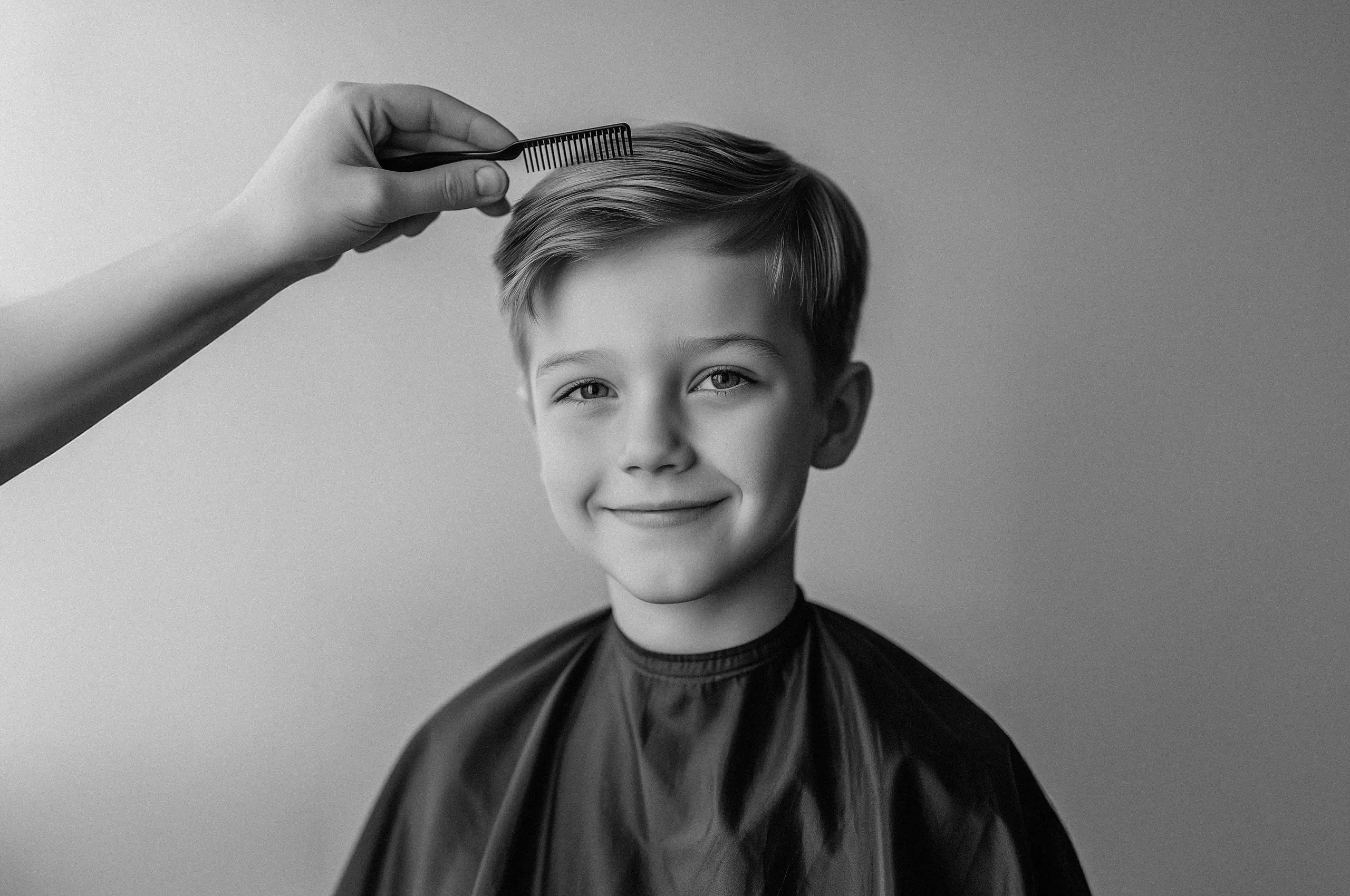 Cannes Image by notthoff La Biosthetique Friseur SW Kind Junge vorne auf dem Stuhl